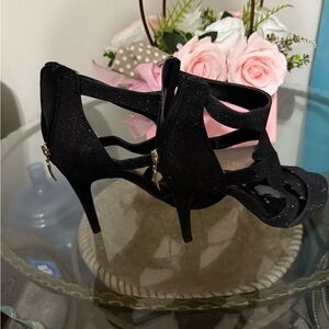 Elegant Black Strappy Heels